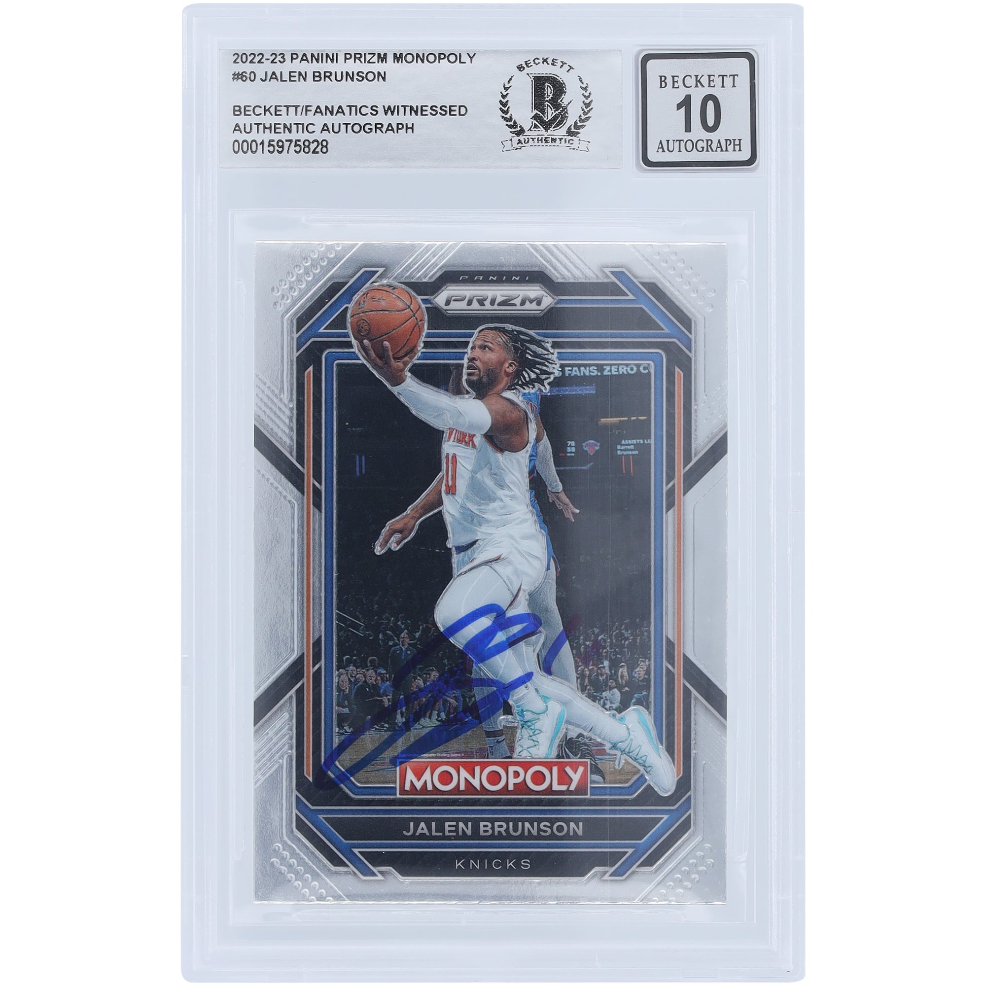 Jalen Brunson New York Knicks Autographed 2022-23 Panini Prizm 