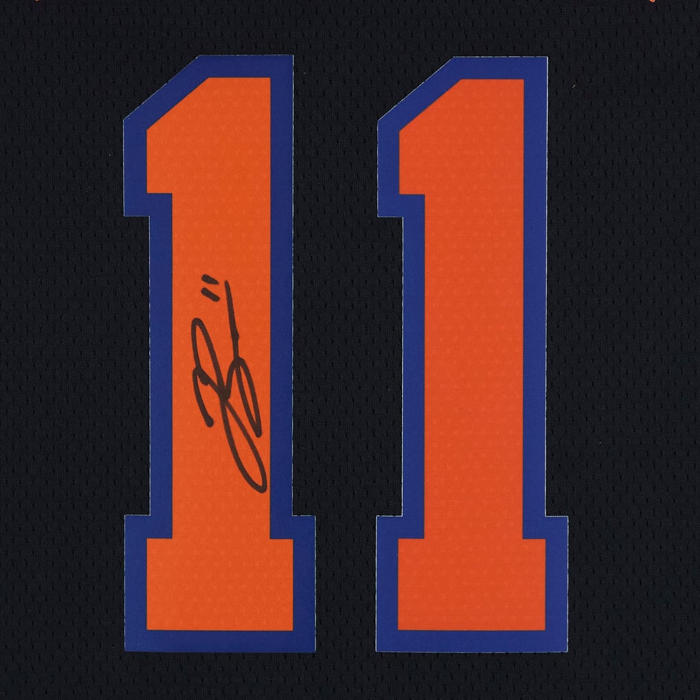 Jalen Brunson New York Knicks Autographed Fanatics Authentic Black ...