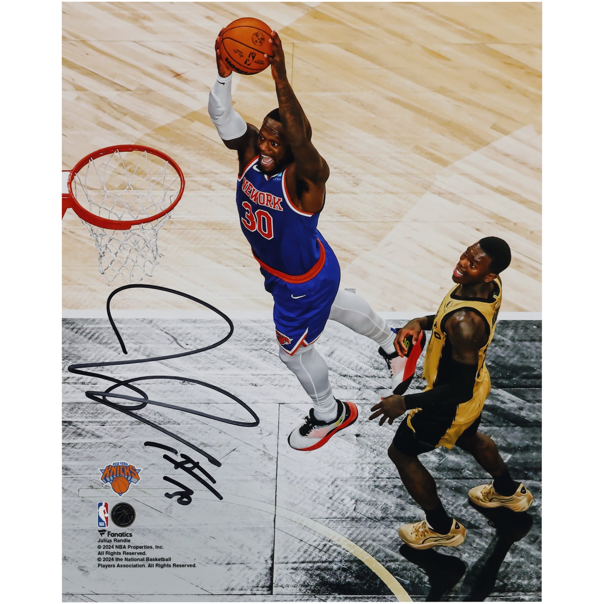 Julius Randle New York Knicks Autographed Fanatics Authentic 8