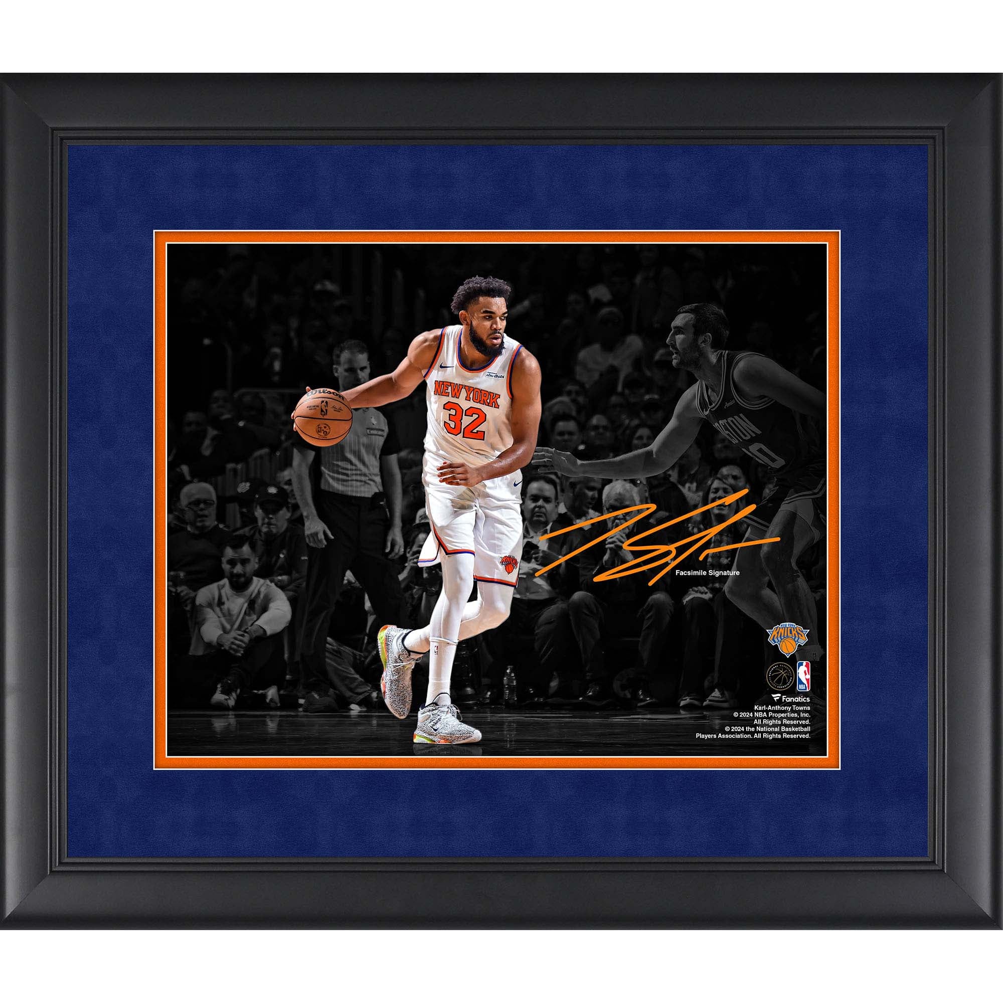 Karl-Anthony Towns New York Knicks Facsimile Signature Fanatics 
