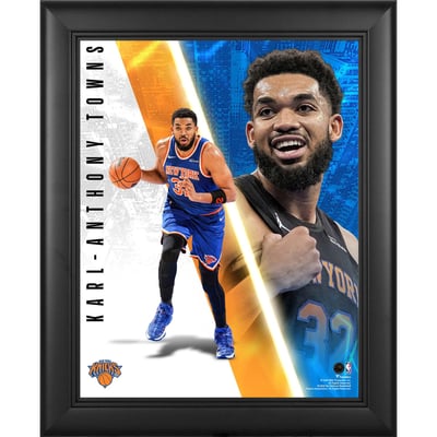 Karl-Anthony Towns New York Knicks Fanatics Authentic Framed 13" x 16" Radiance Collage