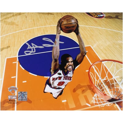Latrell Sprewell New York Knicks Autographed Fanatics Authentic 8" x 10" NBA Finals Game 4 Dunking Photograph