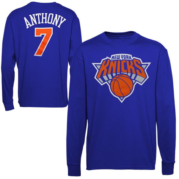 Majestic Carmelo Anthony New York Knicks Name and Number Long 