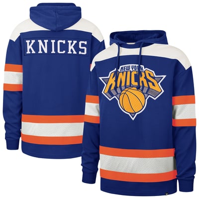  New York Knicks '47 Men's Score Win Home Fleece Hoodie - Blue