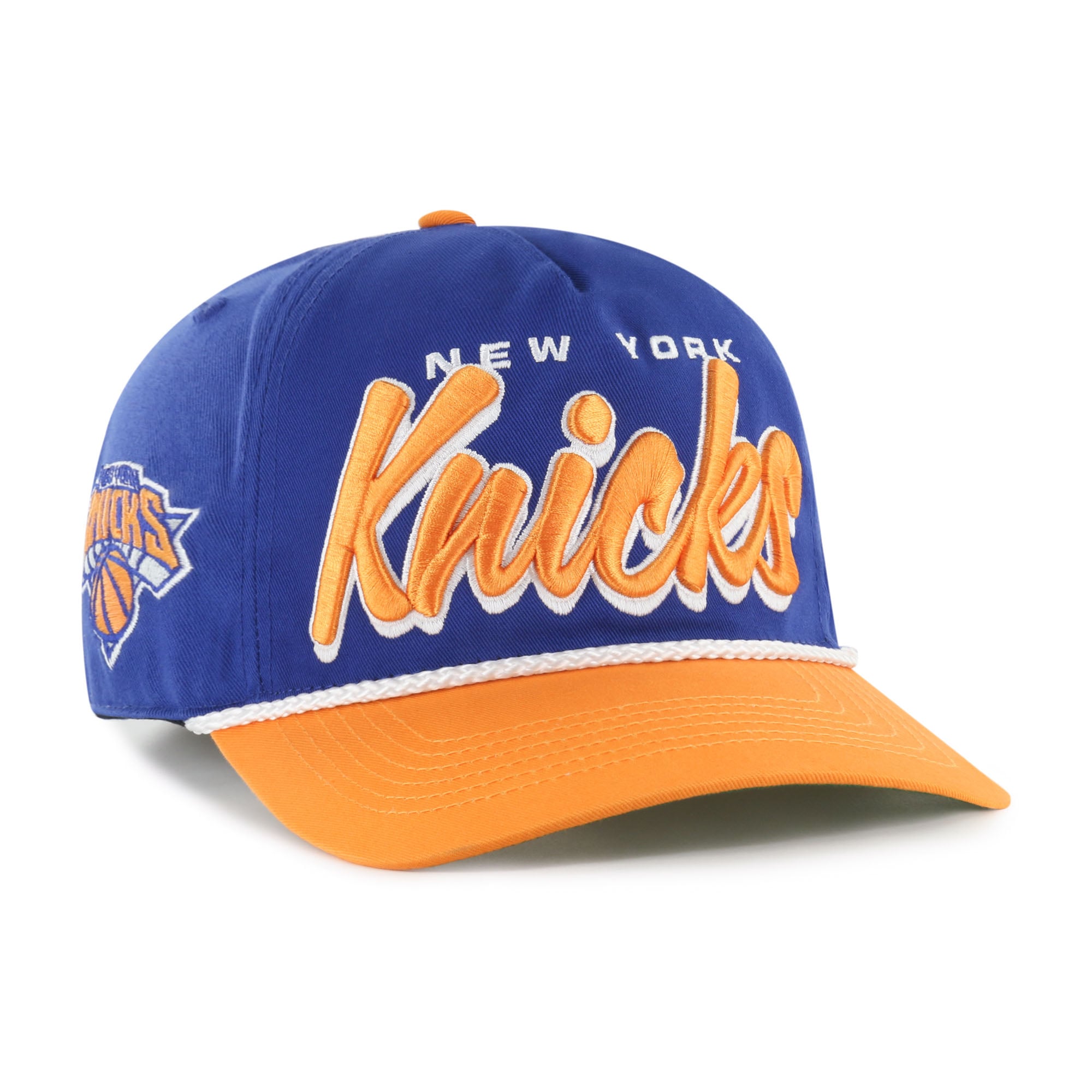 47 New York Knicks Black Hat with Orange & Blue Logo FINAL NWT MSG 47 Brand Knicks Keystone Mesh MVP Trucker – Shop Madison  main image 2