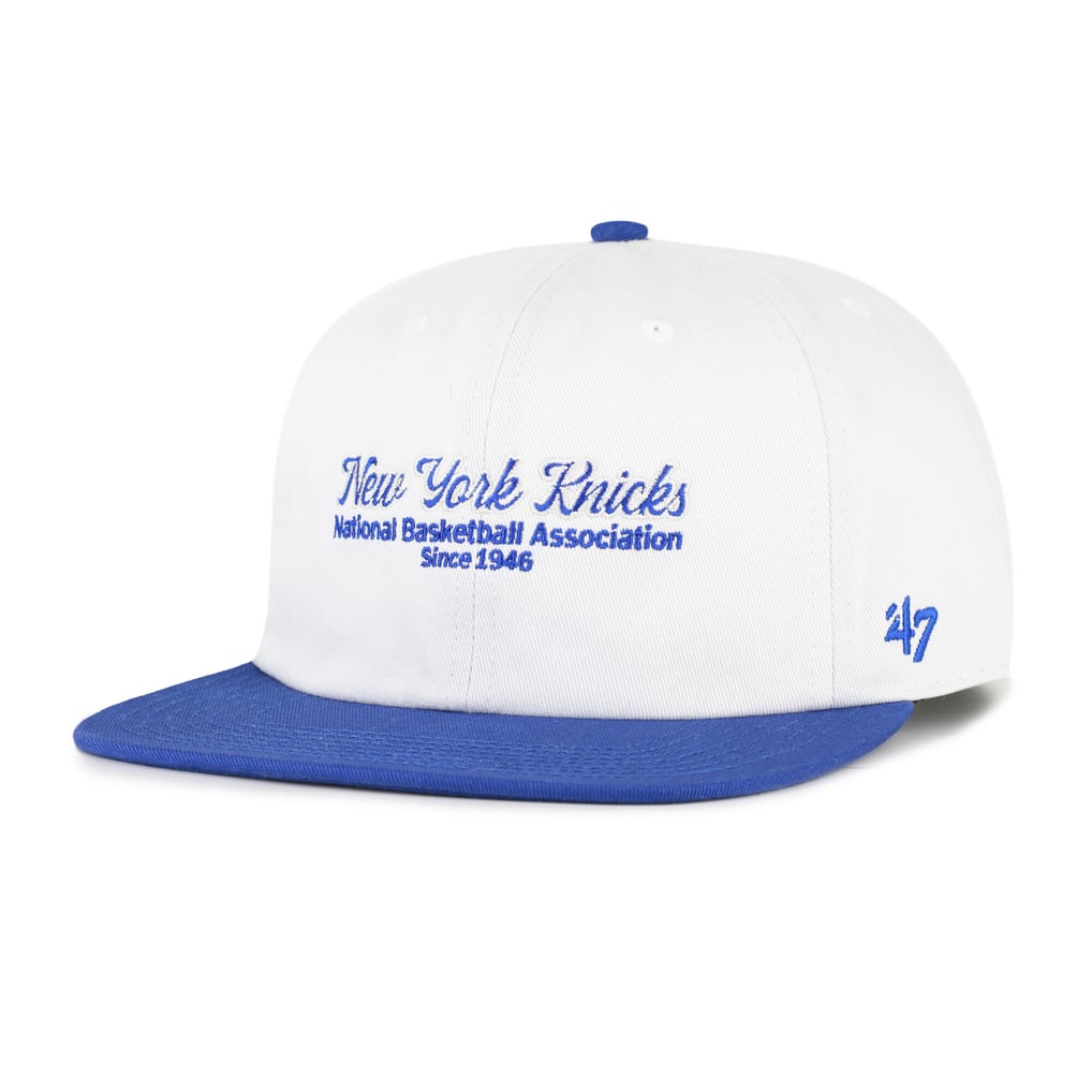 New York Knicks '47 Script Stack Captain Snapback Hat - Cream
