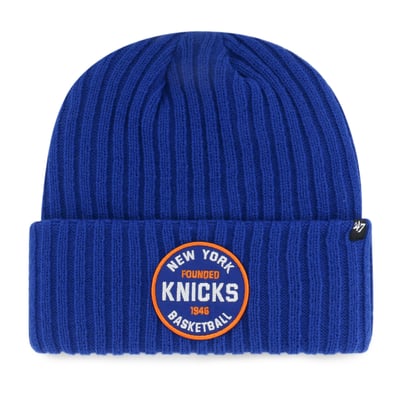  New York Knicks '47 Ribbed Snowdrift Cuffed Knit Hat - Royal