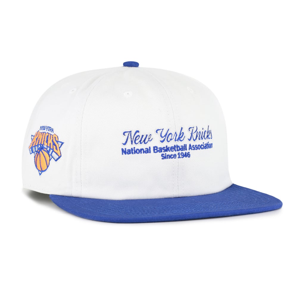 New York Knicks '47 Script Stack Captain Snapback Hat - White