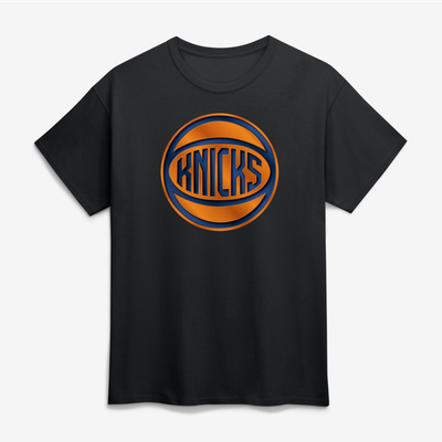 New York Knicks Big & Tall Metallic Mascot T-Shirt - Black