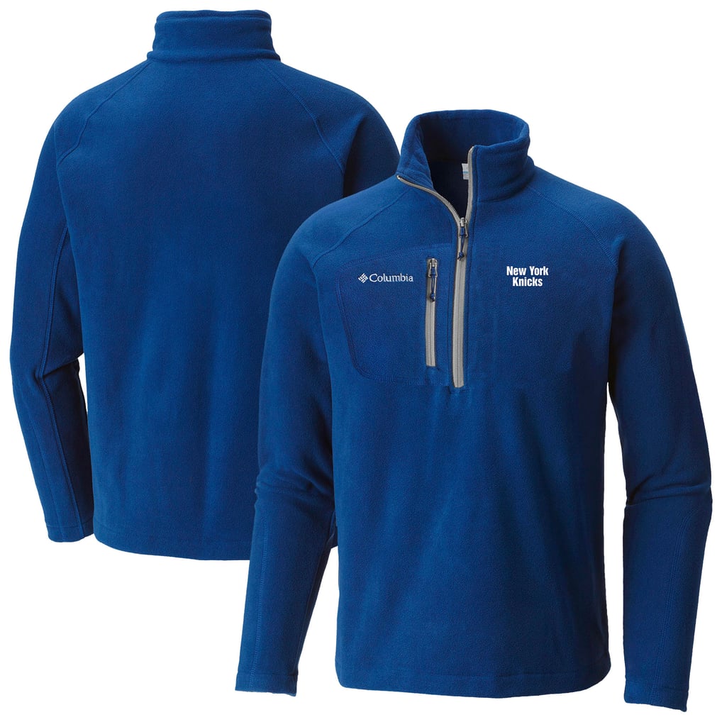  New York Knicks Columbia Fast Trek III Half-Zip Fleece Pullover - Blue