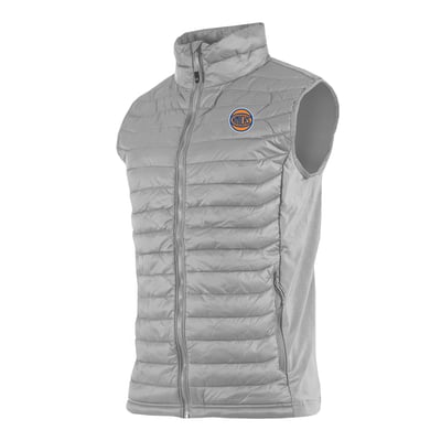 New York Knicks Columbia Powder Pass Hybrid Full-Zip Vest - Gray