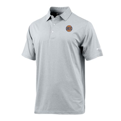 New York Knicks Columbia Striped Tempo Swing Polo - Gray