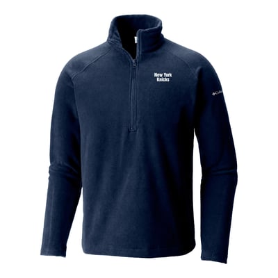 New York Knicks Columbia Everest Ridge Raglan Half-Zip Fleece Pullover - Navy