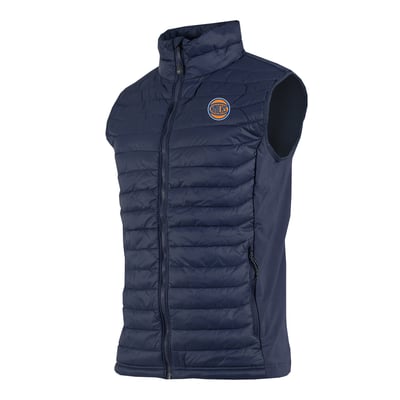 New York Knicks Columbia Powder Pass Hybrid Full-Zip Vest - Navy