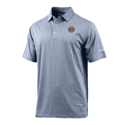 New York Knicks Columbia Striped Tempo Swing Polo - Navy