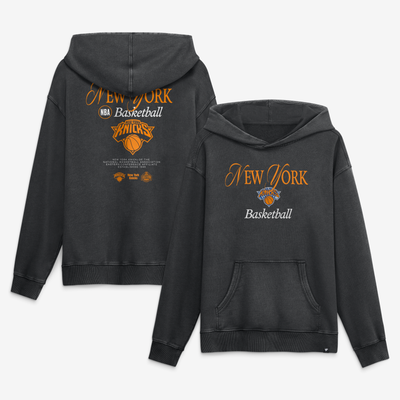  New York Knicks Fanatics Balanced Attack Washed Hoodie - Black