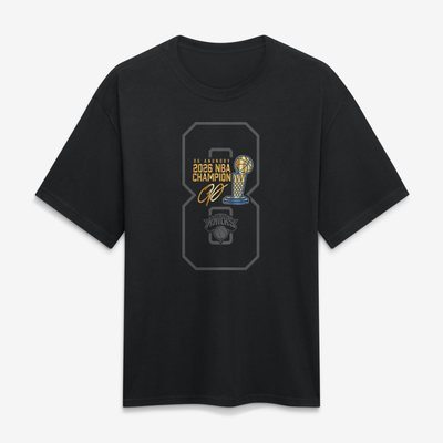 OG Anunoby New York Knicks Fanatics 2026 NBA Champions Trophy Collection Heavyweight T-Shirt - Black