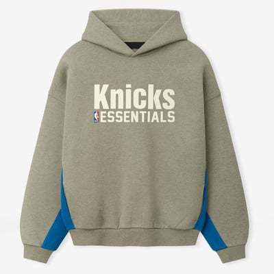 New York Knicks Fear of God 90s Relaxed Hoodie - Heather Gray