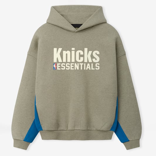 New York Knicks Fear of God 90s Relaxed Hoodie - Heather Gray