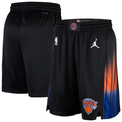 New York Knicks Jordan Brand Swingman Shorts - Statement Edition - Black