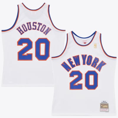 Allan Houston New York Knicks Mitchell & Ness 1996-97 Hardwood Classics Swingman Jersey - White

