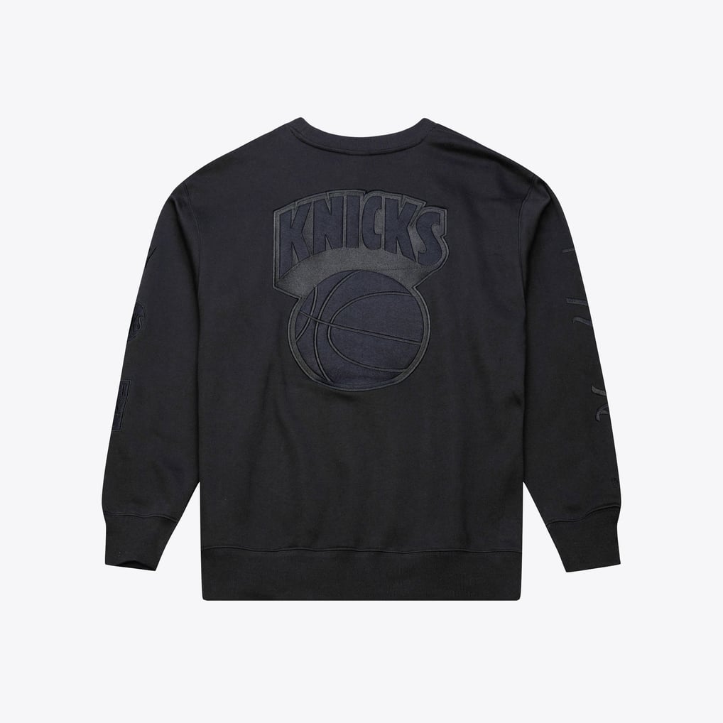 New York Knicks Mitchell & Ness Phantom Fleece Sweatshirt - Black