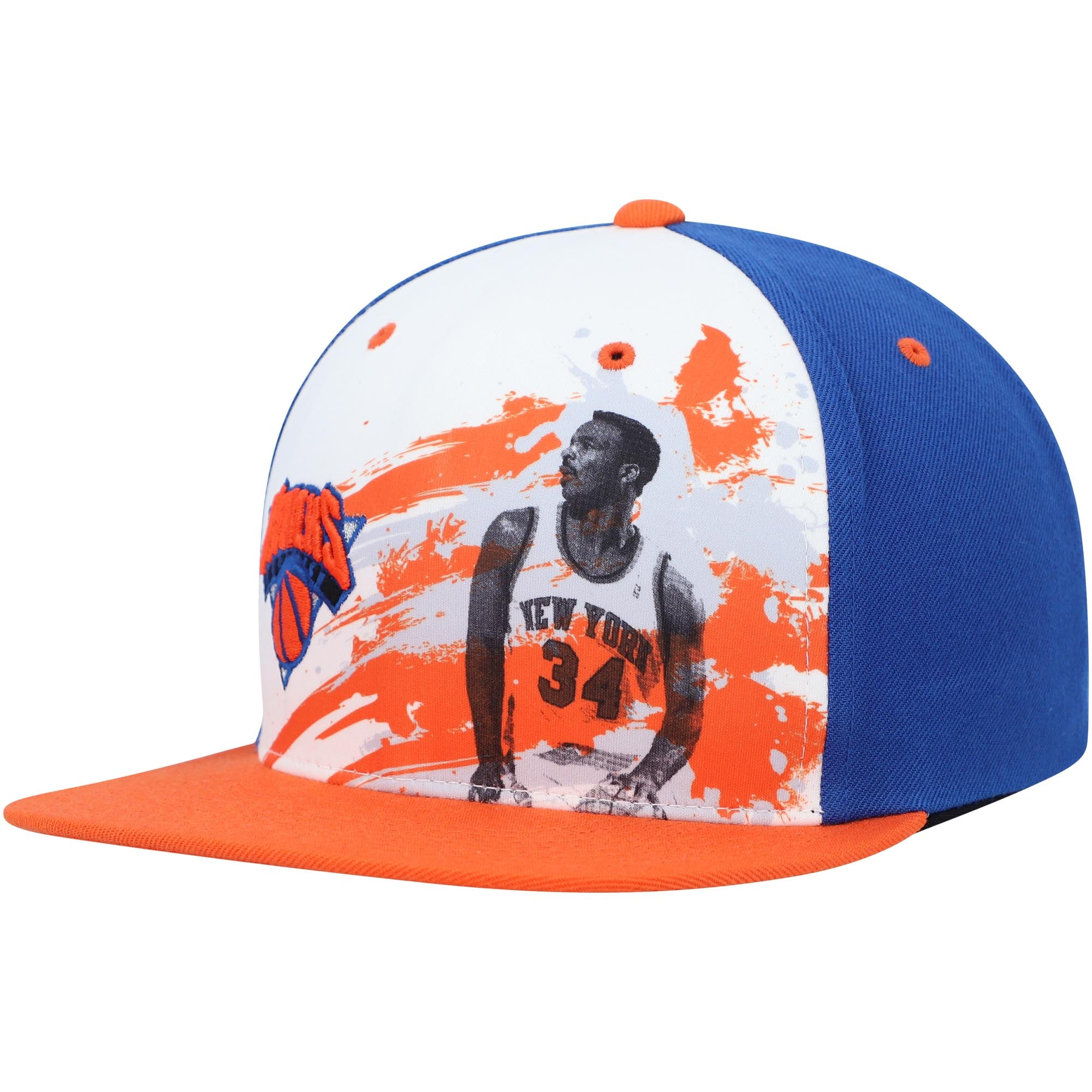 Men's New York Knicks Charles Oakley Mitchell & Ness White/Blue