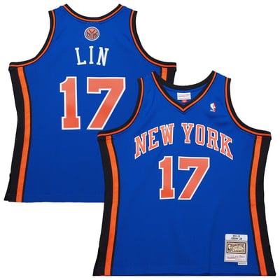Jeremy Lin New York Knicks Mitchell & Ness 2011/12 Swingman Jersey - Blue