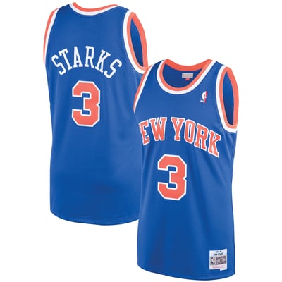 John Starks New York Knicks Mitchell & Ness Hardwood Classics Swingman Jersey - Blue