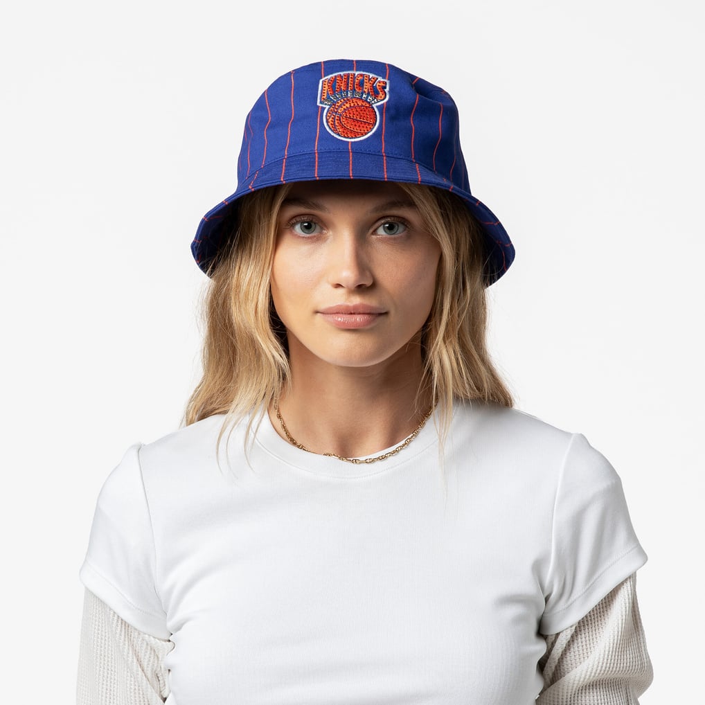 New York Knicks x DANNIJO Mitchell & Ness Bucket Hat - Blue display picture 1