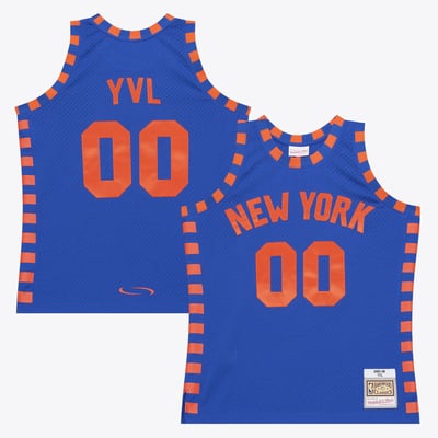 New York Knicks Mitchell & Ness x Playboi Carti 2005-06 Swingman Jersey - Blue