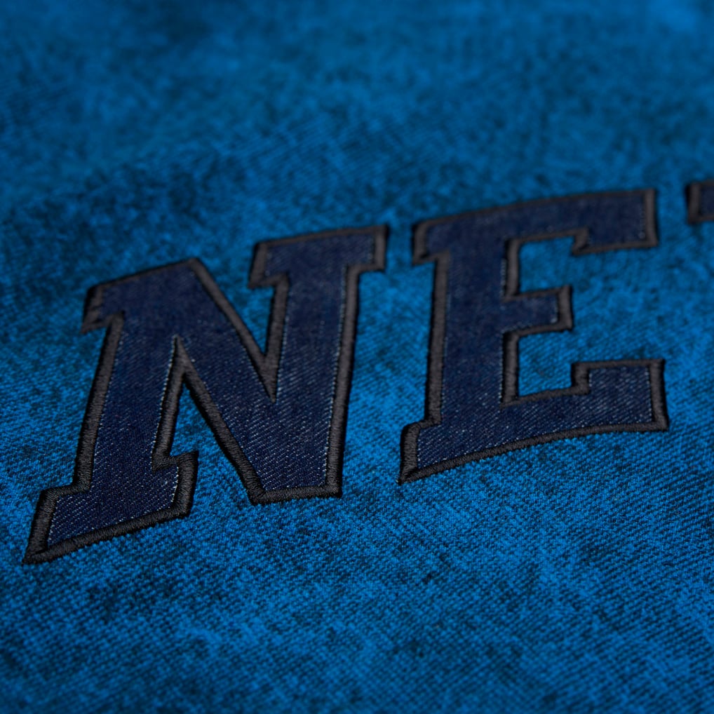 Men's New York Knicks Mitchell & Ness x Purple Brand Navy Button-Up ...