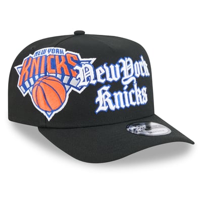 New York Knicks New Era Proud A-Frame 9FIFTY Snapback Hat - Black