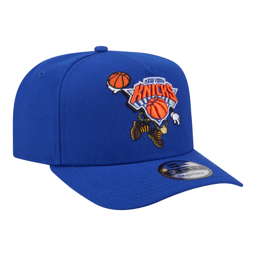 Men's New York Knicks New Era Blue Injection Cartoon Logo A-Frame ...