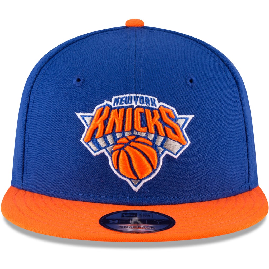 New York Knicks New Era Two-Tone 9FIFTY Adjustable Hat - Blue/Orange