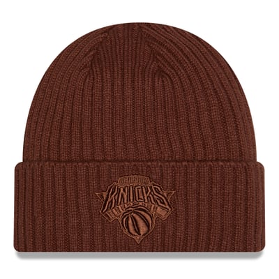 New York Knicks New Era Color Pack Cuffed Knit Hat - Brown