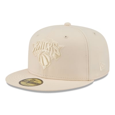 New York Knicks New Era Color Pack 59FIFTY Fitted Hat - Cream