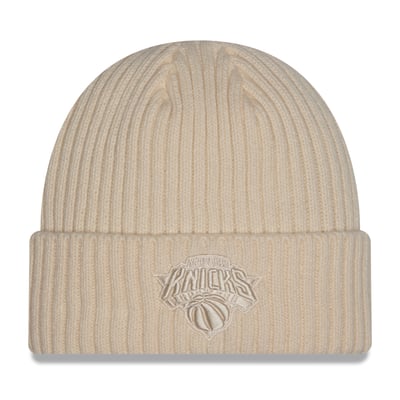 New York Knicks New Era Color Pack Cuffed Knit Hat - Cream