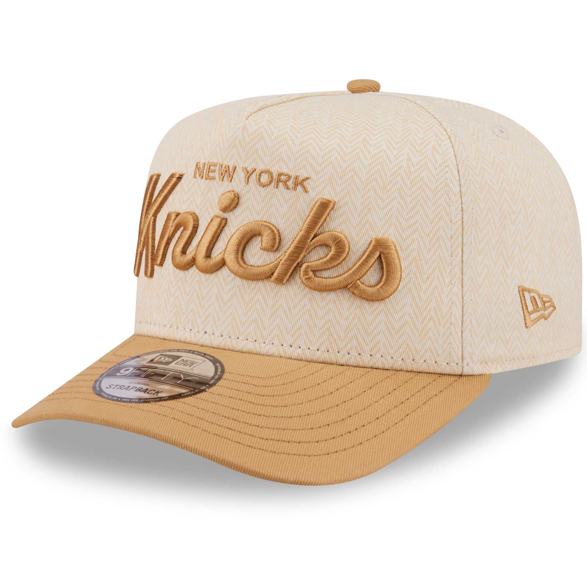 New York Knicks New Era Herringbone 9FIFTY A-Frame Snapback Hat 