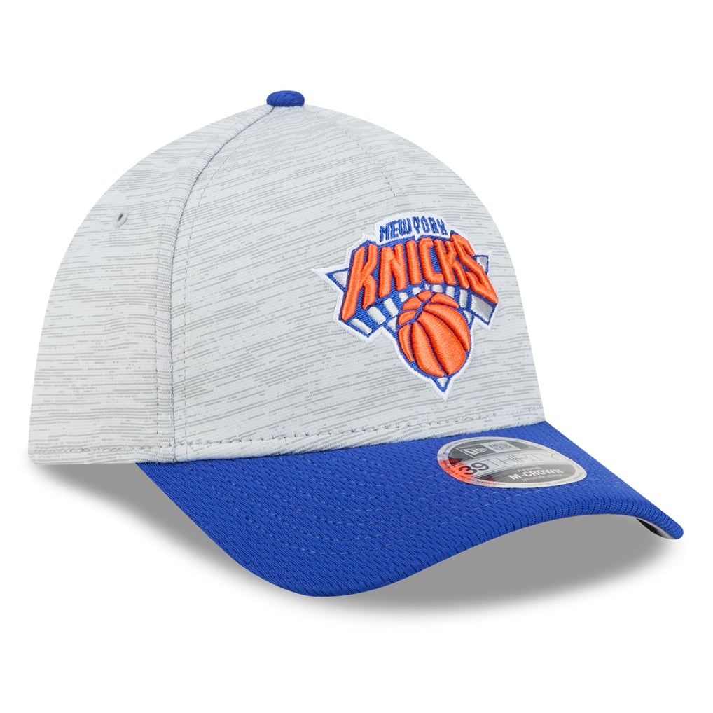 Crown Frame Design Men's New York Knicks New Era Gray 39THIRTY M-Crown A-Frame Tech ...