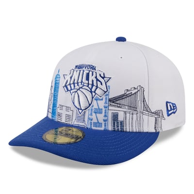 New York Knicks New Era City Stitch 59FIFTY Fitted Hat - Gray/Blue