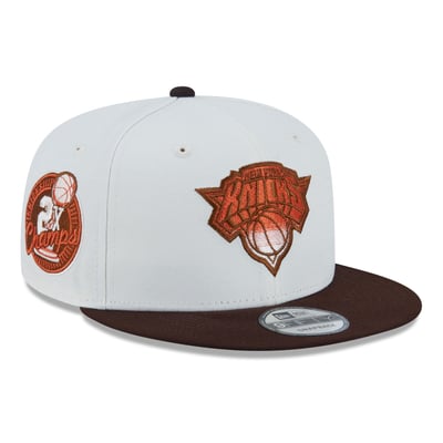  New York Knicks New Era Pumpkin Spice 9FIFTY Snapback Hat - White