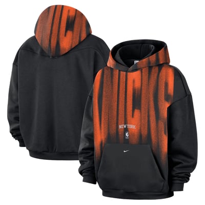 New York Knicks Nike 2026/27 Standard Issue Game Theater Team Fleece Hoodie - Black