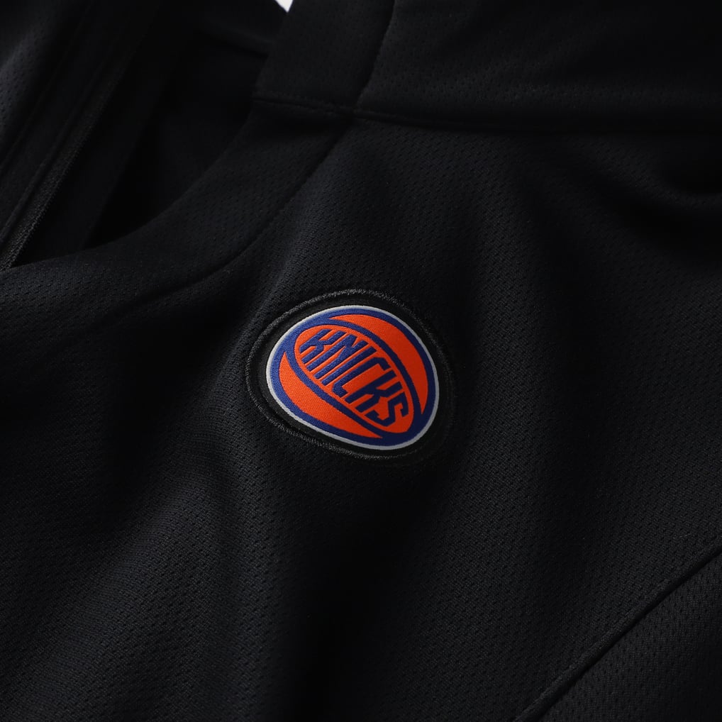 Nike New York Knicks Black Authentic Coaches Quarter-Zip Dri-FIT Top