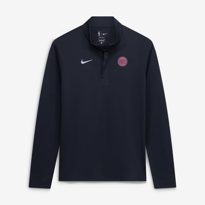 New York Knicks Nike Authentic Coaches Quarter-Zip Dri-FIT Top - Black