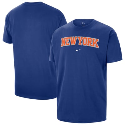  New York Knicks Nike Men's Twill Logo T-Shirt - Blue