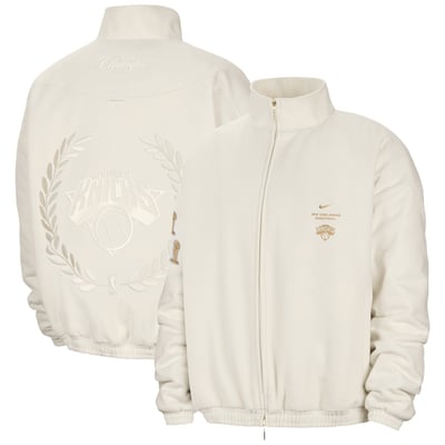 New York Knicks Nike 2026 NBA Finals Champions Standard Issue Full-Zip Jacket - Cream