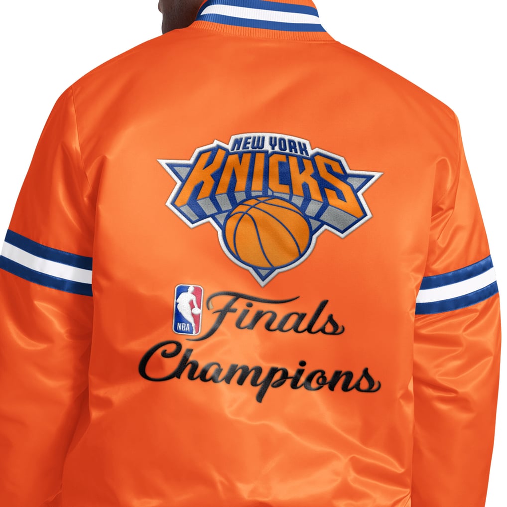 Starter New York Knicks Orange 2026 NBA Finals Champions Varsity Full ...