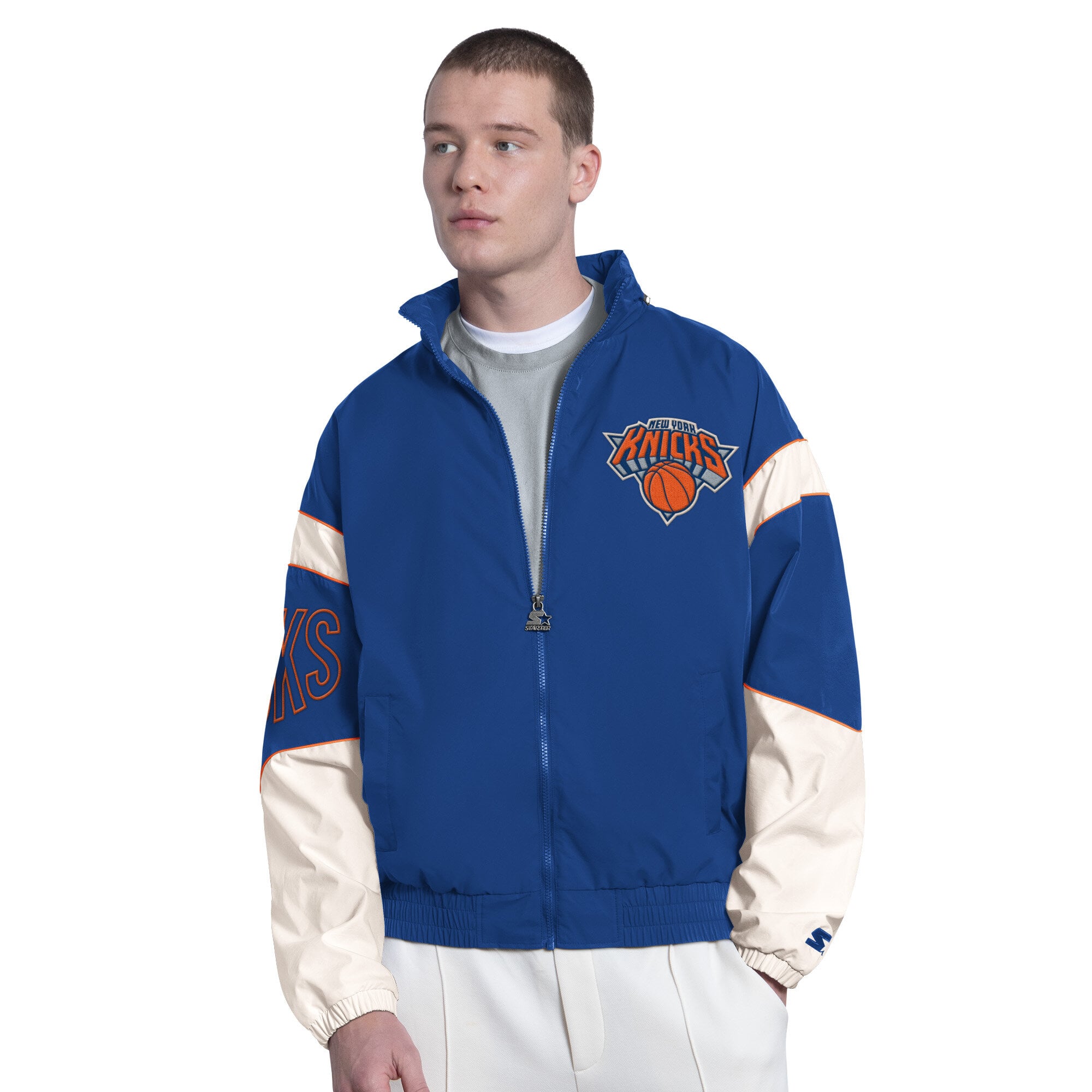 NBA Style2021AW NY Knicksリバーシブルフライトジャケット Official 
