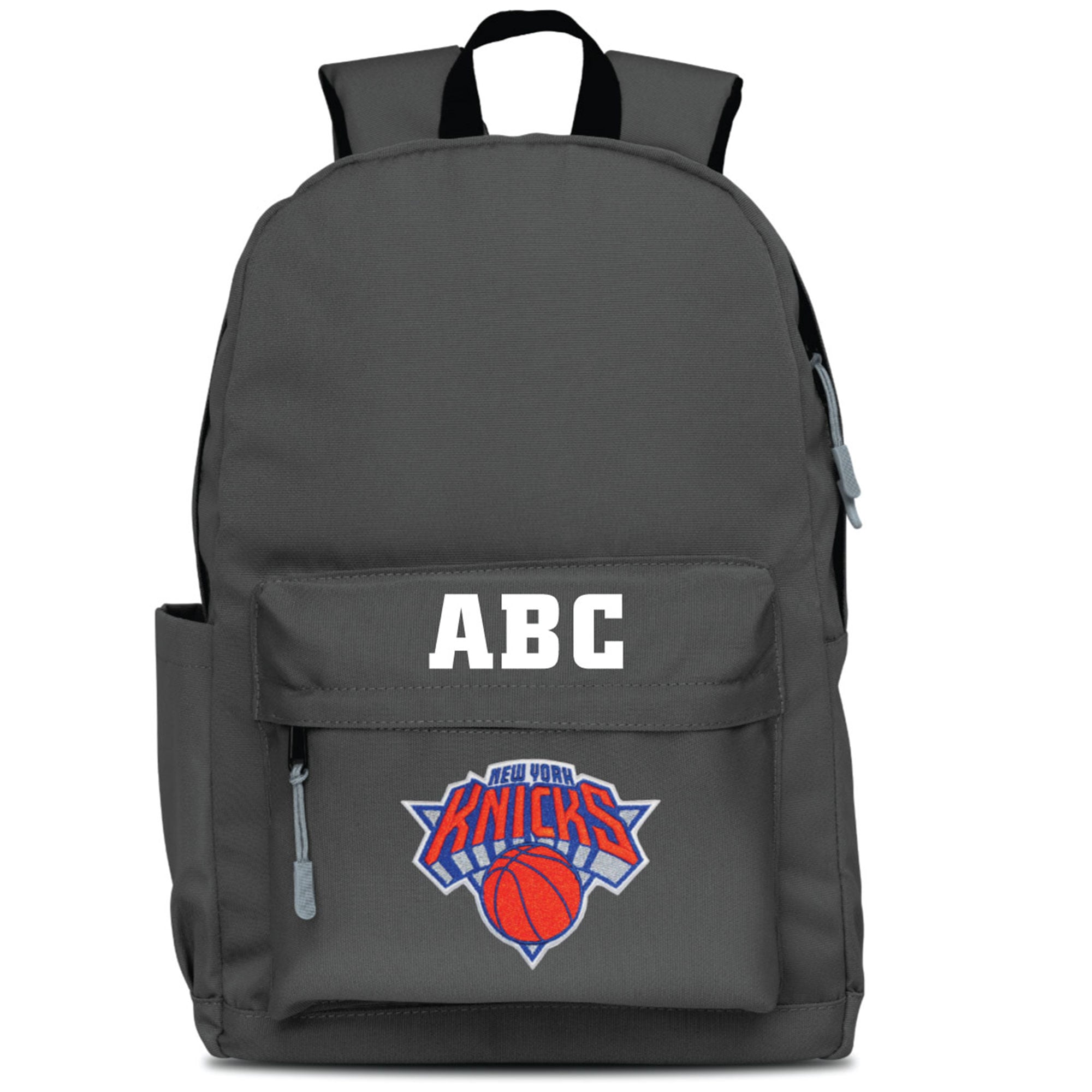 New York Knicks MOJO Gray Personalized Campus Laptop Backpack